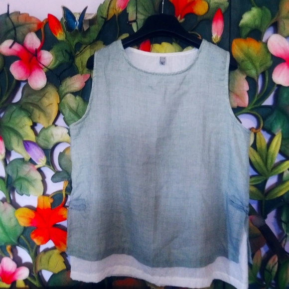 Summer Linen Tops - Picture 1 of 3